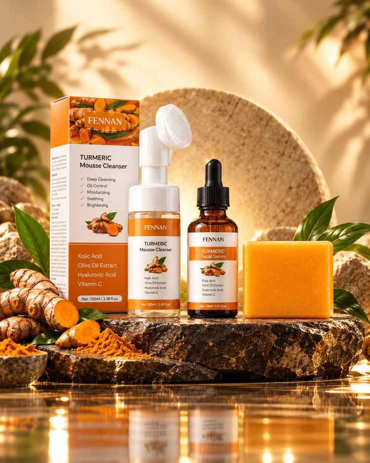 Turmeric Glow Ritual™ – 3-Piece Daily Skin Care Set